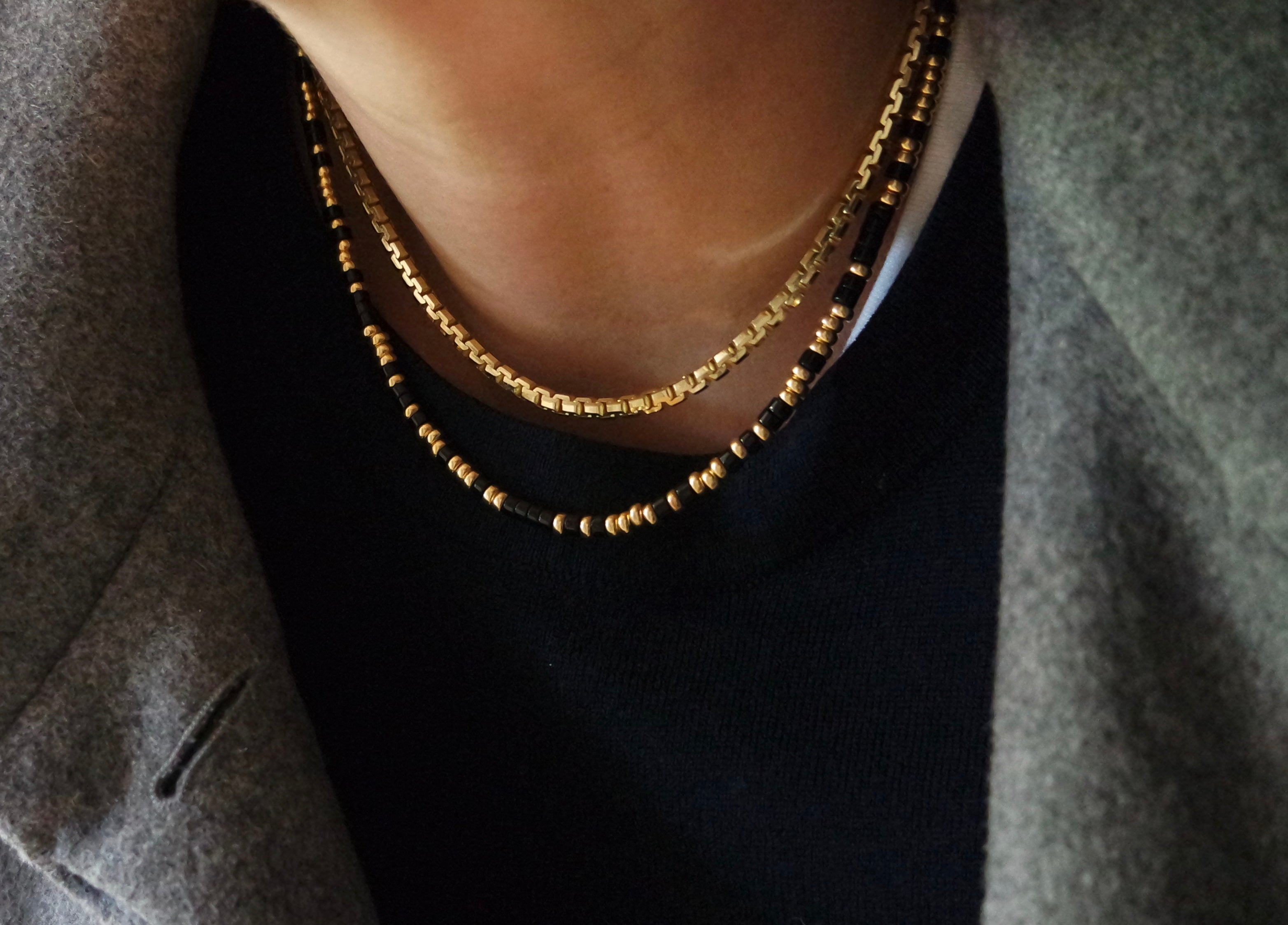 Lucy Williams Square Onyx Gemstone Necklace | 18ct Gold Plated Vermeil | Onyx  necklace, Black onyx necklace, Onyx jewelry
