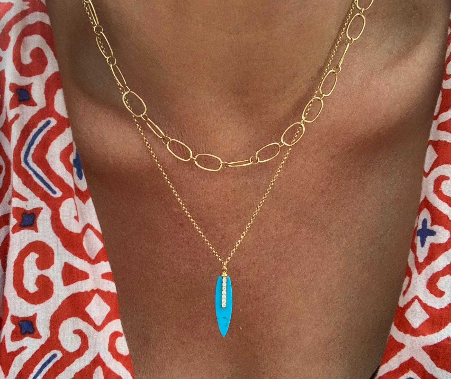 Turquoise Surf Necklace